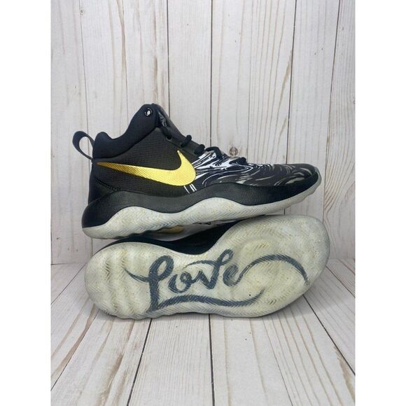 Nike Zoom Rev BHM PE Black History Month Mens Sz 7.5 White Gold AA1009 001 Rare